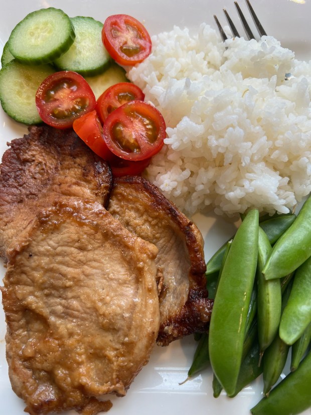 Miso ginger pork. (Nancy Lindahl -- contributed)