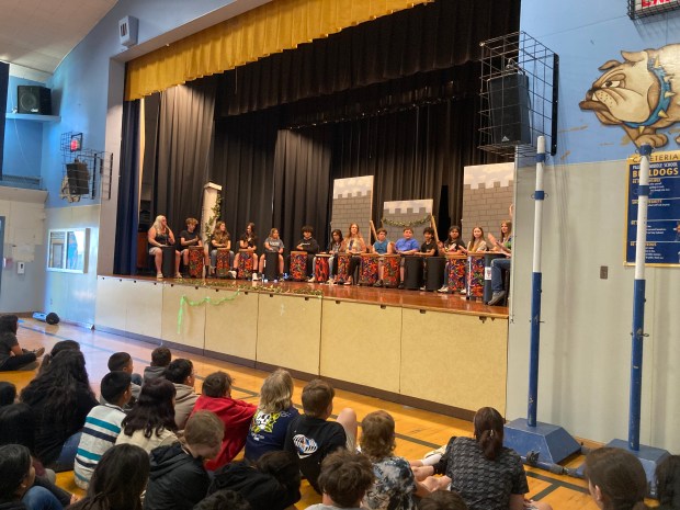 A drumming class at Palermo Middle School. (Butte County Office of Education)