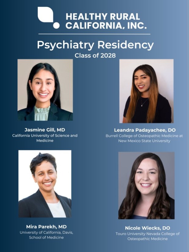 Healthy Rural California announces its first class of psychiatry residents Thursday, March 28, 2024, in Chico, California. (Healthy Rural California/Contributed)