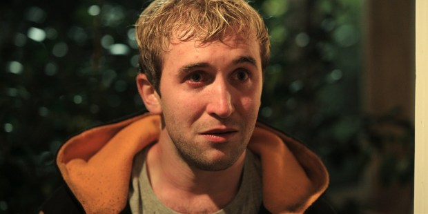 A recovering heroin addict, Callum Scott Howells' Nathan struggles in "The Beautiful Game." (Courtesy of Netflix)